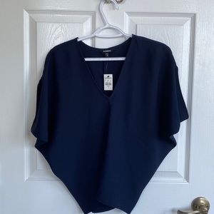Navy Blue Cold Sholder